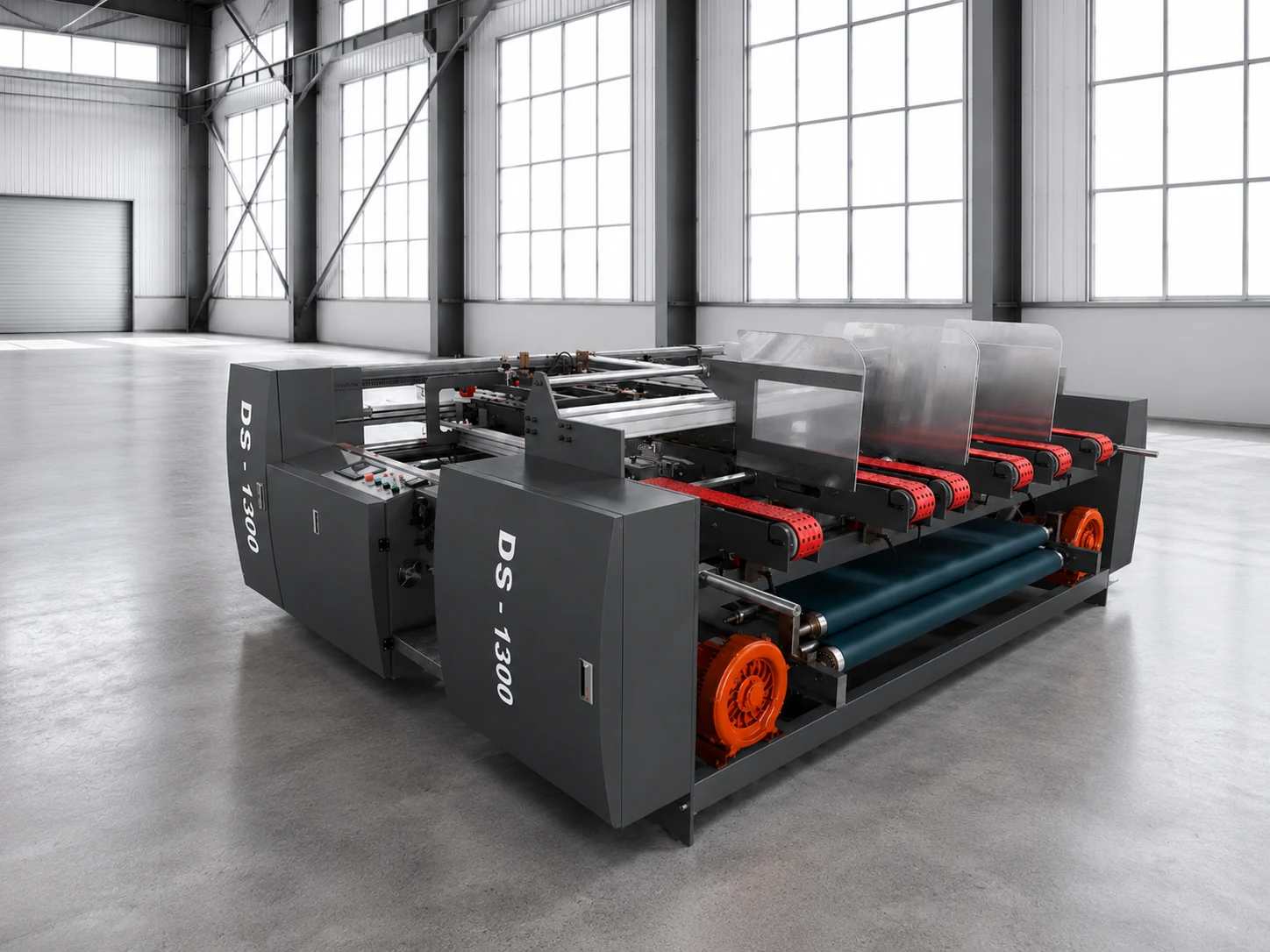 Pegadora Doble Lámina Semiautomática DS1300 — KIT Machinery